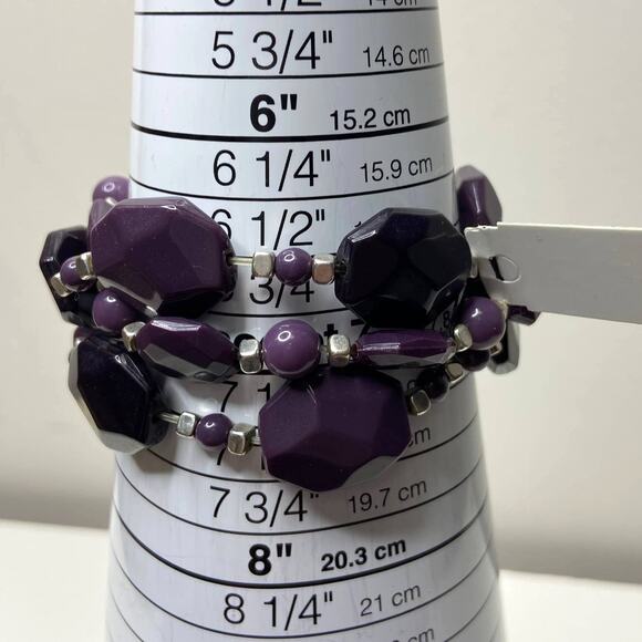 Lot NEW $63 Retired Premier Designs Stretch Bracelets Grapevine Bangles - Picture 6 of 6